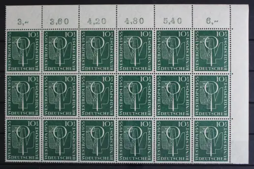 Deutschland (BRD), MiNr. 217, 18er Bogenteil, Ecke re. o., postfrisch - 620554