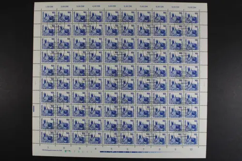DDR, MiNr. 3344, 100er Bogen mit PLF I, gestempelt - 624196M