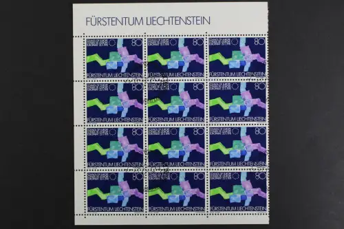 Liechtenstein, MiNr. 729, 12er Bogenteil, ESST - 620663