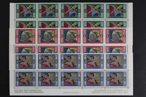 Liechtenstein, MiNr. 890-892, 10er Bogenteile, postfrisch - 620694