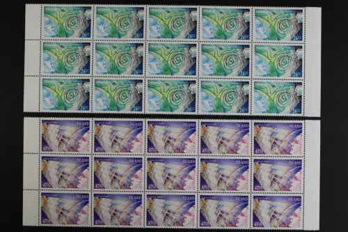 Island, MiNr. 742-743, 15er Bogenteil, postfrisch - 621664M