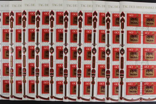 Deutschland (BRD), MiNr. 1023, 10 Kleinbögen, VS Frankfurt, gestempelt - 624844