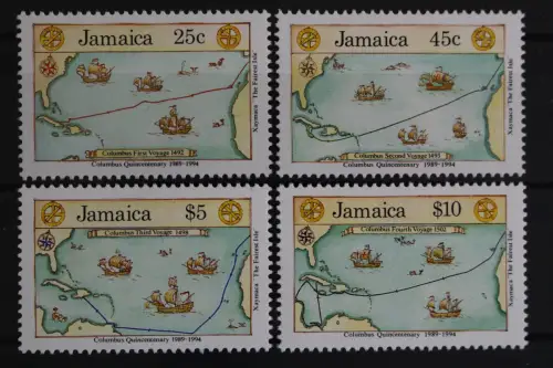 Jamaika, Schiffe, MiNr. 752-755 A, postfrisch - 628158