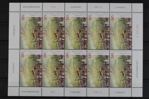 Deutschland, MiNr. 2603, Kleinbogen, Hambacher Fest, postfrisch - 630961