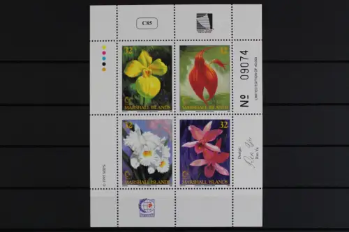 Marshall-Inseln, MiNr. 622-625, Kleinbogen, Orchideen, postfrisch - 632371