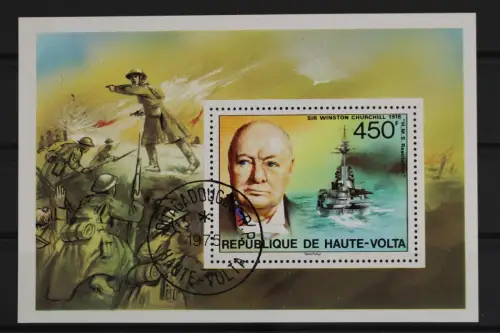 Obervolta, MiNr. Block 30, Schiff, gestempelt - 634298