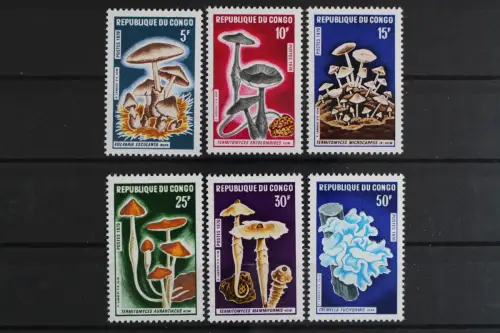Kongo (Brazzaville), MiNr. 232-237, Pilze, postfrisch - 635329
