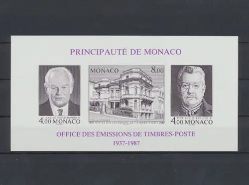 Monaco, MiNr. Block 37 B, postfrisch - 694145