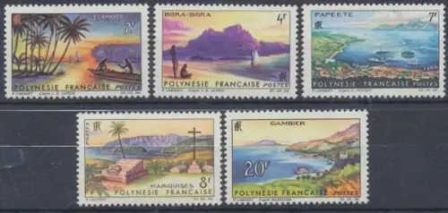 Französisch-Polynesien, MiNr. 38-42, postfrisch - 694177