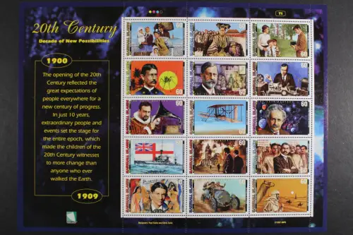 Marshall-Inseln, MiNr. 803-817, Zusammendruck-Bogen, postfrisch - 636011M