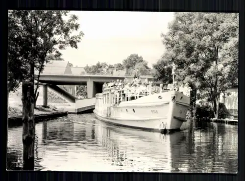 Storkow, Kreis Beeskow, am Kanal, Schiff - 419481