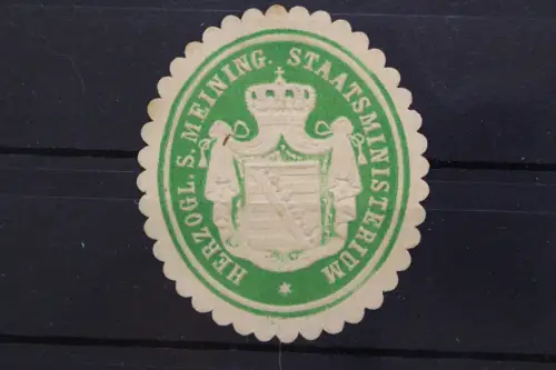 Herzogl. S. Meining Staatsministerium, Siegelmarke - 636563
