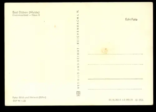 Bad Düben (Mulde), Eisenmoorbad, Haus II - 420599