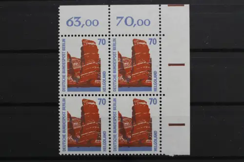 Berlin, MiNr. 874, Viererblock, Ecke re. oben, postfrisch - 640997