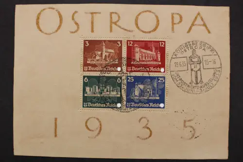 Deutsches Reich, MiNr. Block 3, Sonderstempel, BPP Kurzbefund - 648053