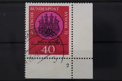 Deutschland (BRD), MiNr. 752, Ecke rechts unten, FN 2, gestempelt - 646980