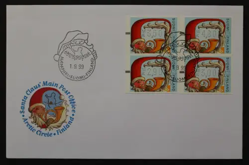 Finnland, Automaten, MiNr. 32, 4 Werte, FDC - 647597