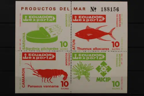 Ecuador, MiNr. Block 124, postfrisch - 649881