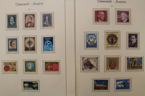Österreich 1975-1989, postfrische Sammlung auf Leuchtturm Blättern - 704549