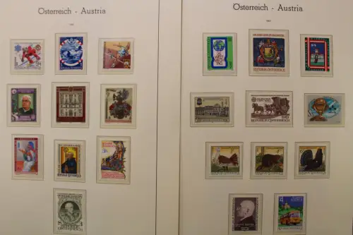 Österreich 1975-1989, postfrische Sammlung auf Leuchtturm Blättern - 704549
