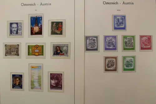 Österreich 1975-1989, postfrische Sammlung auf Leuchtturm Blättern - 704549