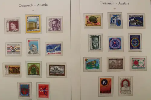 Österreich 1975-1989, postfrische Sammlung auf Leuchtturm Blättern - 704549