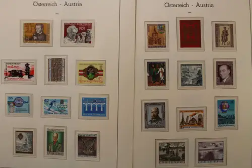 Österreich 1975-1989, postfrische Sammlung auf Leuchtturm Blättern - 704549