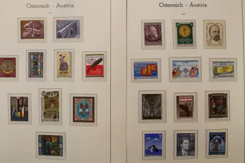 Österreich 1975-1989, postfrische Sammlung auf Leuchtturm Blättern - 704549