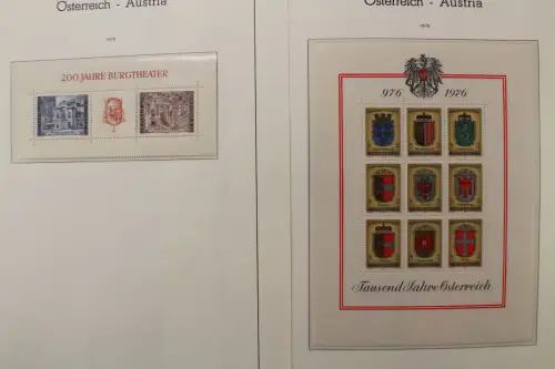 Österreich 1975-1989, postfrische Sammlung auf Leuchtturm Blättern - 704549