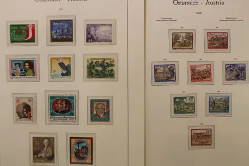 Österreich 1975-1989, postfrische Sammlung auf Leuchtturm Blättern - 704549