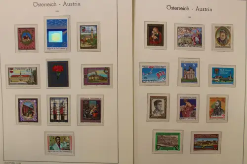 Österreich 1975-1989, postfrische Sammlung auf Leuchtturm Blättern - 704549