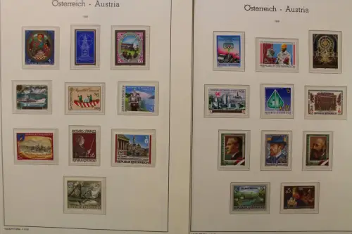Österreich 1975-1989, postfrische Sammlung auf Leuchtturm Blättern - 704549