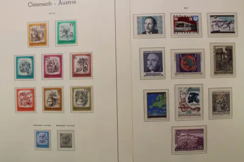 Österreich 1975-1989, postfrische Sammlung auf Leuchtturm Blättern - 704549