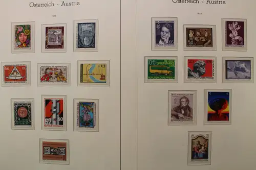 Österreich 1975-1989, postfrische Sammlung auf Leuchtturm Blättern - 704549