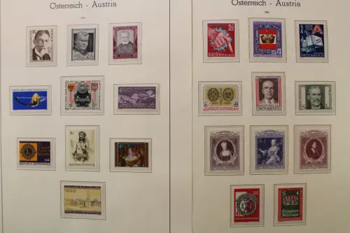 Österreich 1975-1989, postfrische Sammlung auf Leuchtturm Blättern - 704549