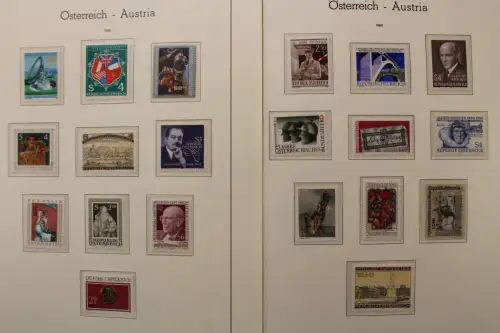 Österreich 1975-1989, postfrische Sammlung auf Leuchtturm Blättern - 704549