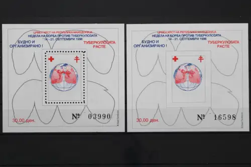 Nordmazedonien Zwang, MiNr. Block 21 A + B, postfrisch - 652876