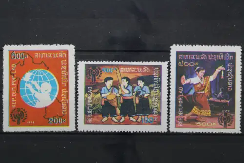 Laos, MiNr. 486-488, ohne Gummierung - 654658