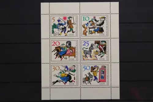 DDR, MiNr. 1236-1241 Kleinbogen, PLF I, postfrisch - 656879