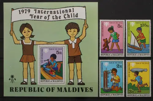 Malediven, MiNr. 822-825 + Block 57, postfrisch - 657257