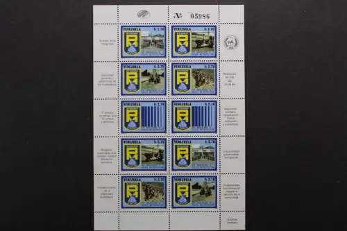 Venezuela, MiNr. 2398-2402, Kleinbogen, postfrisch - 657792