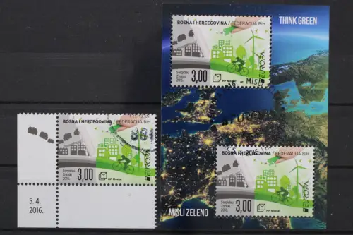 Kroatische Post, MiNr. 428 + Block 36, gestempelt - 659279