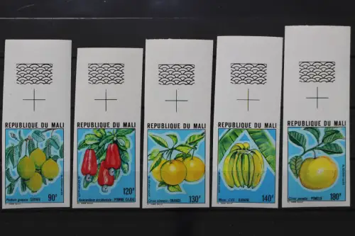 Mali, MiNr. 780-784 B, Oberrand, postfrisch - 659408