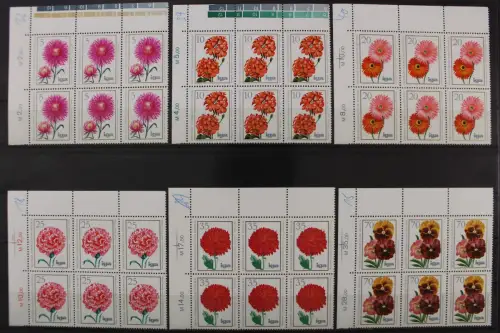 DDR, MiNr. 2070-2075, Sechserblöcke, Ecken links oben, postfrisch - 661044