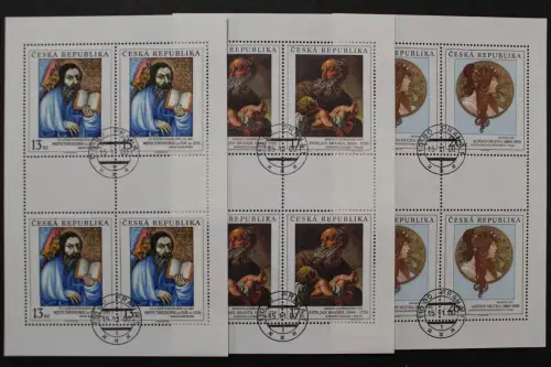 Tschechische Republik, MiNr. 274-276 Kleinbogen, gestempelt - 202846