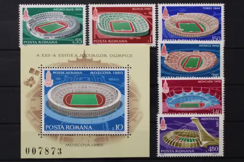 Rumänien, MiNr. 3625-3630, Block 161, postfrisch - 202371