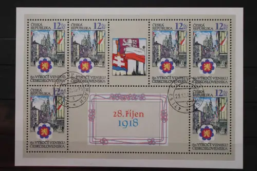 Tschechische Republik, MiNr. 196 Kleinbogen, gestempelt - 202851