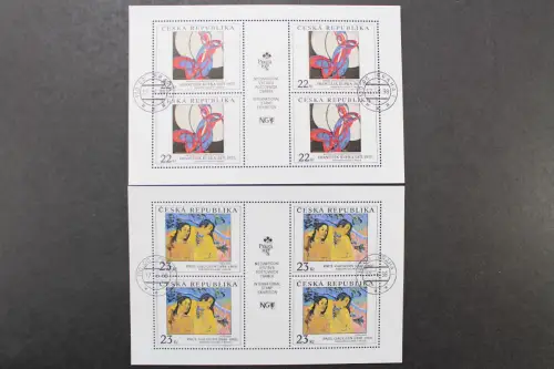 Tschechische Republik, MiNr. 190-191 Kleinbogen, gestempelt - 202852
