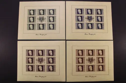 Österreich, MiNr. 772-775 B Kleinbögen, postfrisch - 662403M