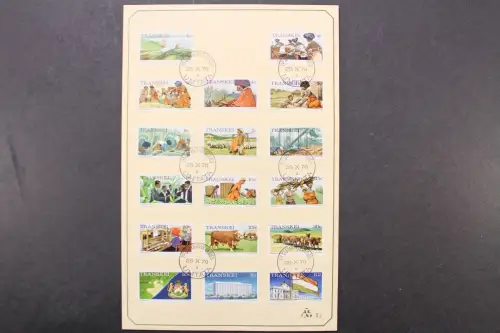 Transkei, MiNr. 1-17 A Sonderblatt, ESST - 207979M